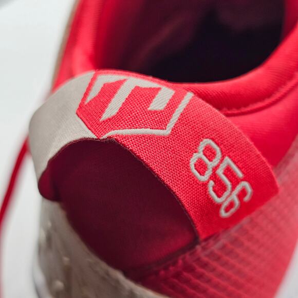 Nike Force Zoom Trout 6 Turf Mens Baseball Shoe Sz 9 AH3374-161 Red and White - Picture 8 of 9